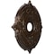 Ekena Millwork Attica PVC Medallion (Canopies up to 6 3/4"), 19"OD x 3 1/2"ID x 1"P, Textured Metallic Mystic Brown CMP19ATAMB - alternate 2